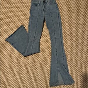 Women's Flared Jeans with slit details